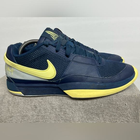 Nike Ja 1 Murray State Midnight Navy Blue and Yellow FQ4796-402 Mens Size 9.5 - Picture 4 of 10